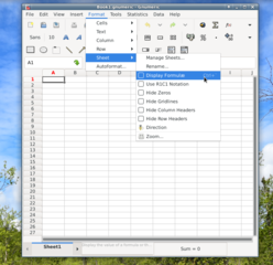 spreadsheet application for GNOME - main program