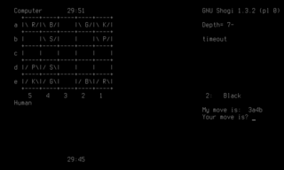 program to play minishogi, a shogi variant on a 5x5 board
