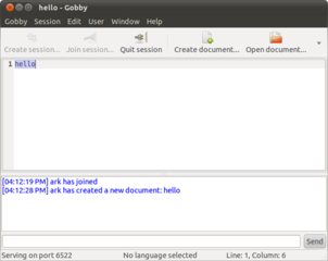 infinote-based collaborative text editor