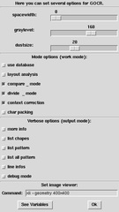 tcl/tk wrapper around gocr