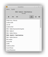 GoodVibes listening Spanish radio stations