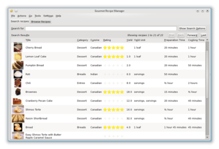 transitionnal package to install gourmand