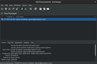 GNU Privacy Assistant (GPA)