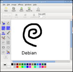 GNU Paint - a small, easy to use paint program for GNOME