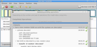 GNOME partition editor