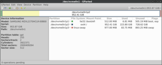 GNOME partition editor