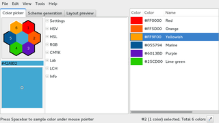 advanced GTK+ color picker