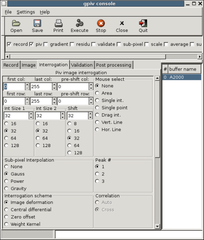 GUI program for Particle Image Velocimetry