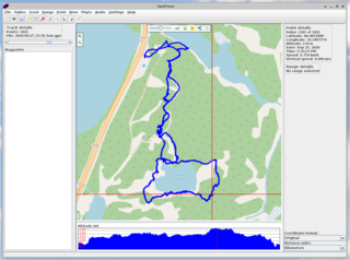 visualize, edit, convert and prune GPS data