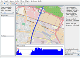visualize, edit, convert and prune GPS data