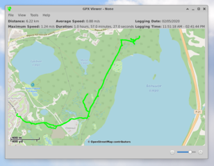views GPS traces collected in the GPX format