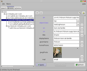 GTK-based LDAP client