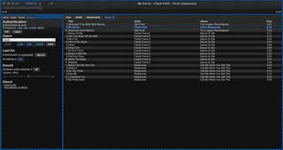 music player server with a web-based user interface