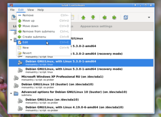Menu->Edit->Edit_1