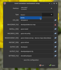 GUI to configure GRUB2 and BURG