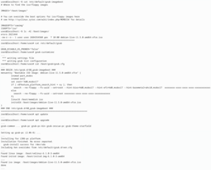 boot iso, harddisk and floppy images with grub2 and syslinux memdisk
