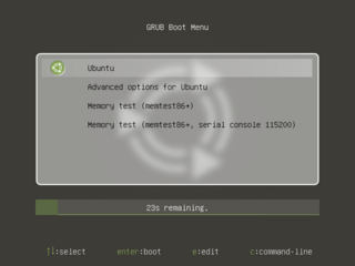 GRand Unified Bootloader, version 2 (ubuntu-mate theme)