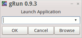 GTK+ based Run dialog