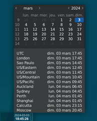 lightweight GUI calendar application
