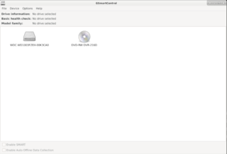 graphical user interface for smartctl