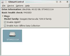 graphical user interface for smartctl