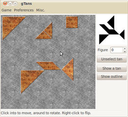 Tangram (puzzle) game using GTK+