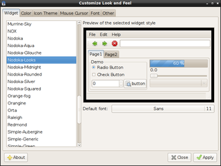 Nodoka theme engine for GTK+ 2.x