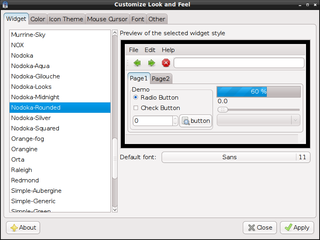 Nodoka theme engine for GTK+ 2.x