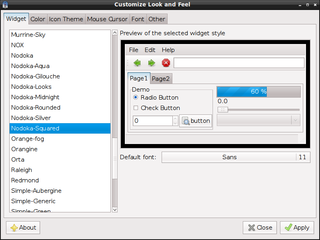 Nodoka theme engine for GTK+ 2.x