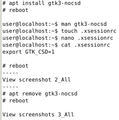 Disable Gtk+ 3 client side decorations (CSD)