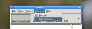 Menu-Camera-Add Camera (by USB-cable from Nikon) 