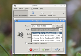 Select USB-bus