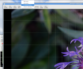 press "v.warp&meshes"