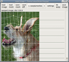 Digital image warp and morph (gtk)
