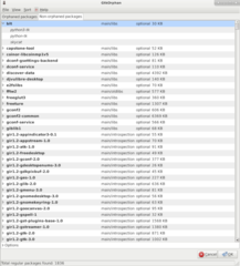 A graphical tool to find and remove orphaned libraries