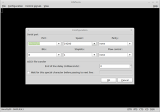 simple GTK+ serial port terminal