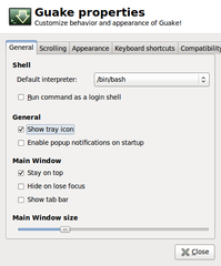 Drop-down terminal for GNOME Desktop Environment
