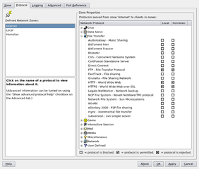firewall configuration utility for KDE