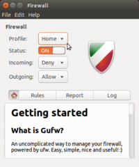 graphical user interface for ufw
