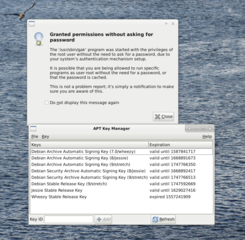 Graphical Key Manager for APT