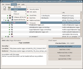 main menu