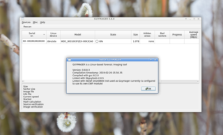Forensic imaging tool based on Qt