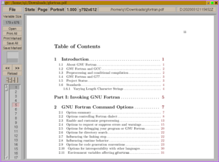 gv displaying a pdf document