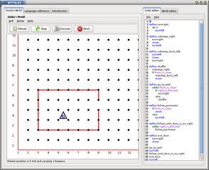 Interactive, introductory programming language