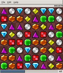 "Diamond Mine"-style puzzle game