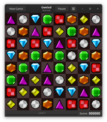 "Diamond Mine"-style puzzle game