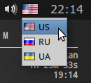 X11 keyboard indicator and switcher