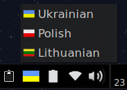X11 keyboard indicator and switcher