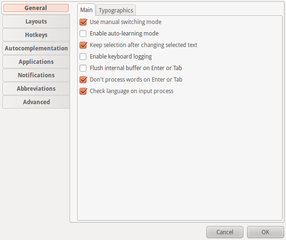 GTK+ frontend for xneur keyboard layout switcher