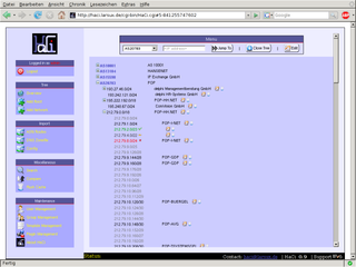 web based IP(v6) address and network administration tool